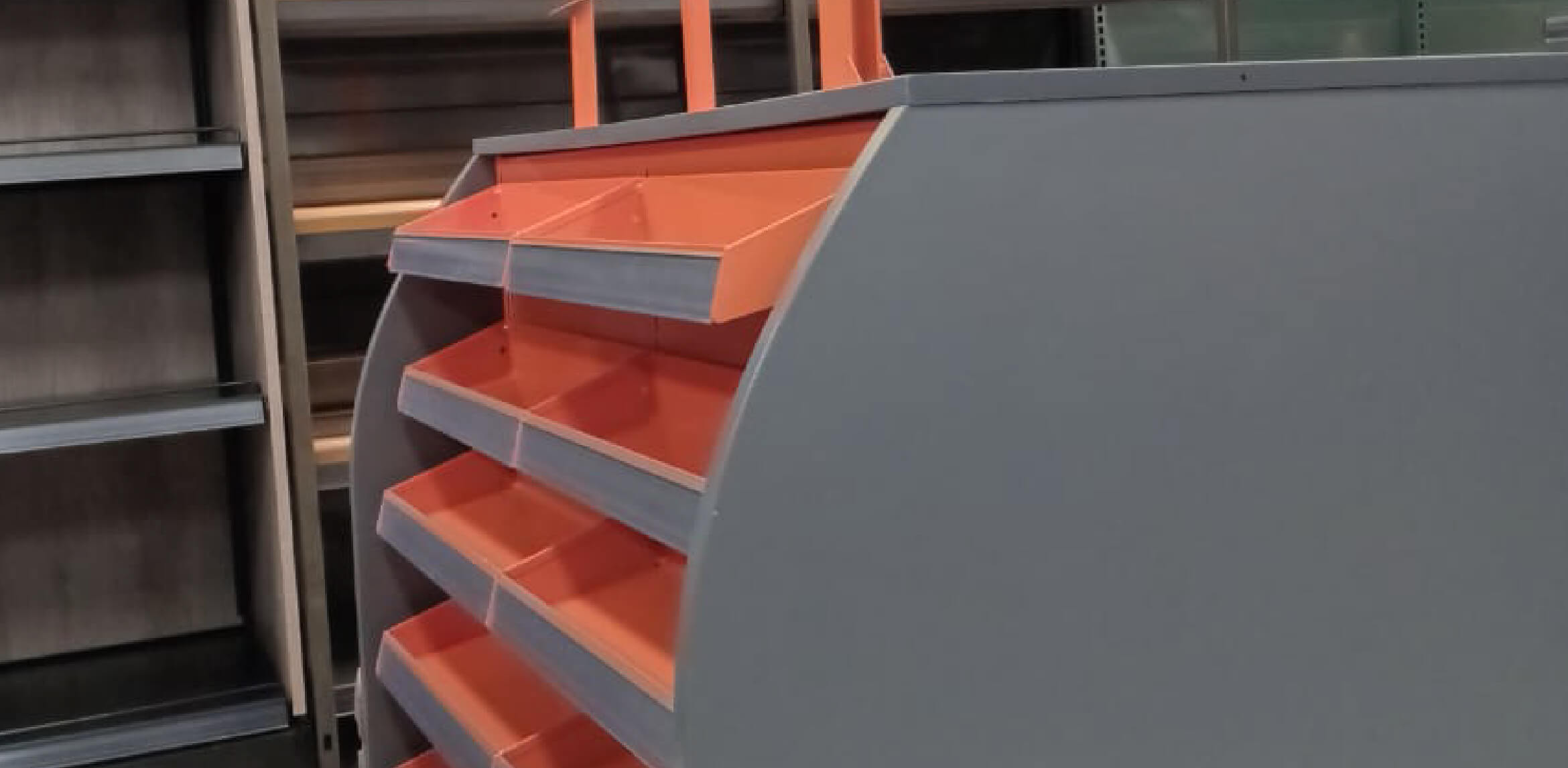 soluciones de almacenamiento para pymes, checkouts compactos y eficientes