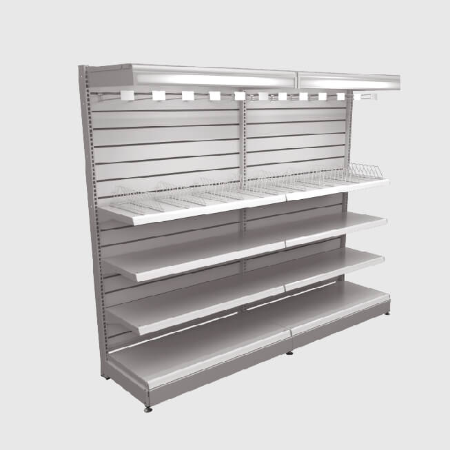 góndola rack para bebidas y todo tipo de mercadería pesada
